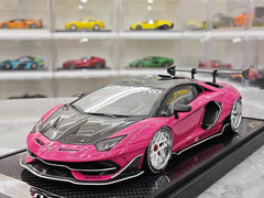 [VIP] 1:18 Lamborghini 2019 Aventador SVJ Liberty Walk Pink pienoismalli Hartsi