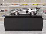 [VIP] 1:18 Lamborghini 2019 Aventador SVJ Liberty Walk シルバー モデルカー レジン