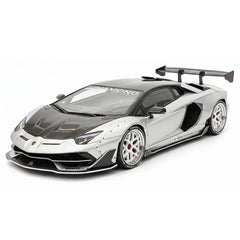 [VIP] 1:18 Lamborghini 2019 Aventador SVJ Liberty Walk argento modellino di auto resina