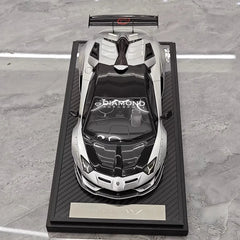 [VIP] 1:18 Lamborghini 2019 Aventador SVJ Liberty Walk argento modellino di auto resina