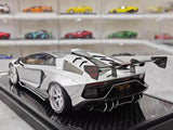 [VIP] 1:18 Lamborghini 2019 Aventador SVJ Liberty Walk シルバー モデルカー レジン