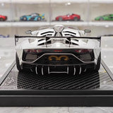 [VIP] 1:18 Lamborghini 2019 Aventador SVJ Liberty Walk シルバー モデルカー レジン