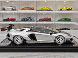[VIP] 1:18 Lamborghini 2019 Aventador SVJ Liberty Walk シルバー モデルカー レジン