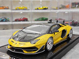 [VIP] 1:18 Lamborghini 2019 Aventador SVJ Liberty Walk Yellow Model Car Resin