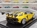 [VIP] 1:18 Lamborghini 2019 Aventador SVJ Liberty Walk Yellow Model Car Resin