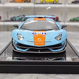 [VIP] 1:18 Lamborghini 2019 Aventador SVJ Liberty Walk Gulf modelauto Hars