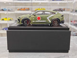 [VIP] 1:18 Lamborghini 2019 Urus Liberty Walk Green Model Car Resin