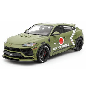 [VIP] 1:18 Lamborghini 2019 Urus Liberty Walk Green Model Car Resin
