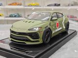 [VIP] 1:18 Lamborghini 2019 Urus Liberty Walk Green Model Car Resin