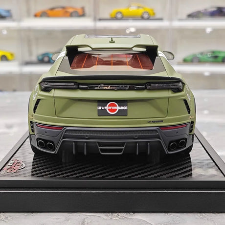 [VIP] 1:18 Lamborghini 2019 Urus Liberty Walk Green Model Car Resin