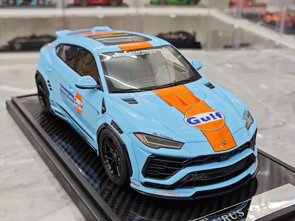[VIP] 1:18 Lamborghini 2019 Urus Liberty Walk Gulf Model Car Resin