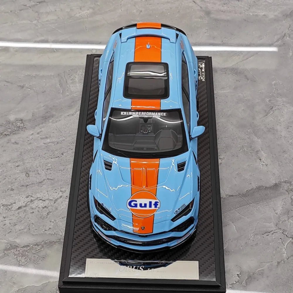[VIP] 1:18 Lamborghini 2019 Urus Liberty Walk Gulf Model Car Resin