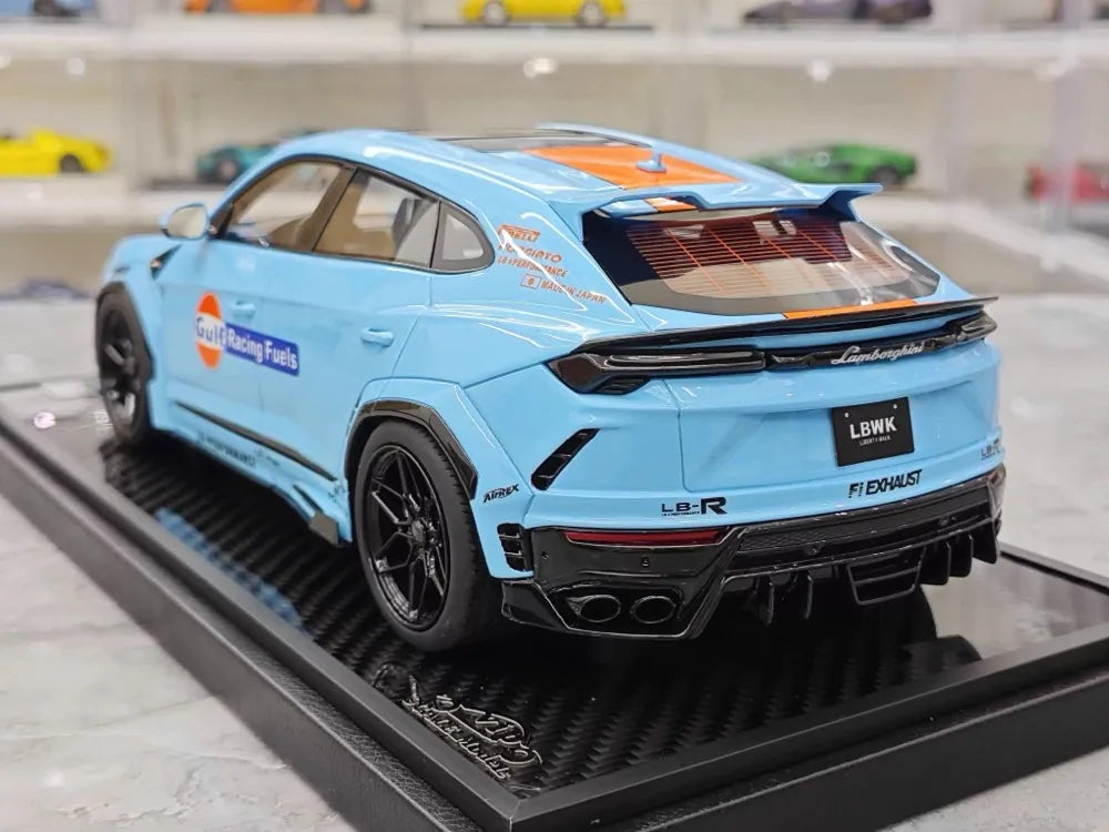 [VIP] 1:18 Lamborghini 2019 Urus Liberty Walk Gulf Model Car Resin