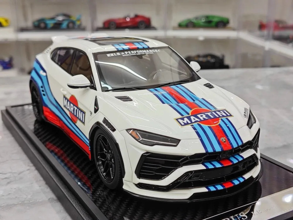 [VIP] 1:18 Lamborghini 2019 Urus Liberty Walk Martini Model Car Resin