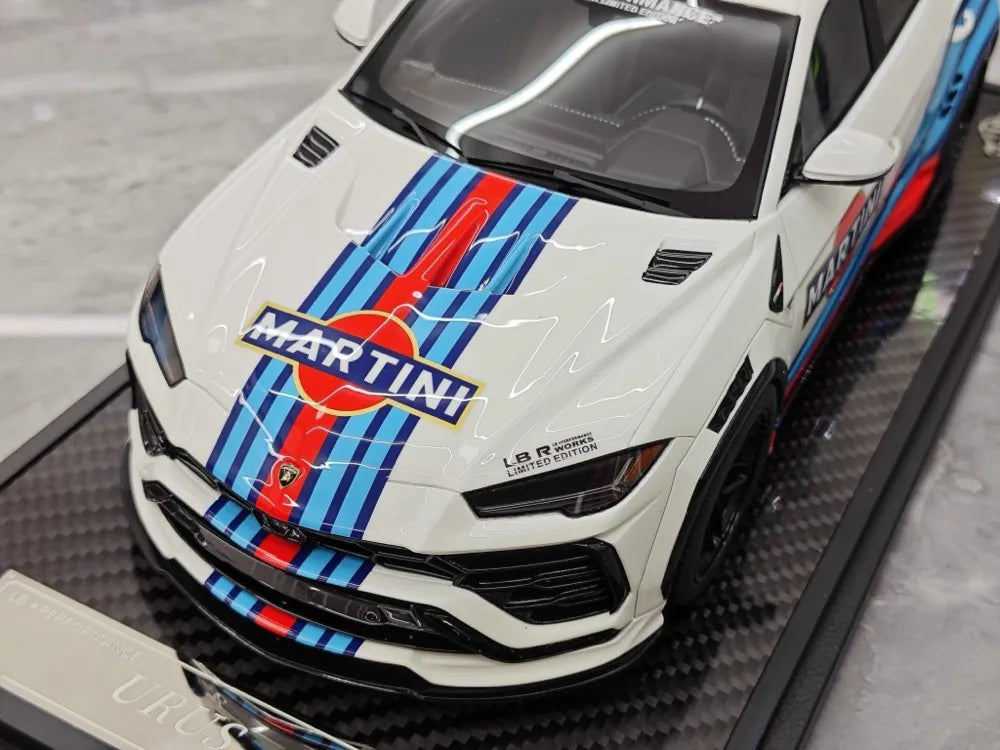 [VIP] 1:18 Lamborghini 2019 Urus Liberty Walk Martini Model Car Resin