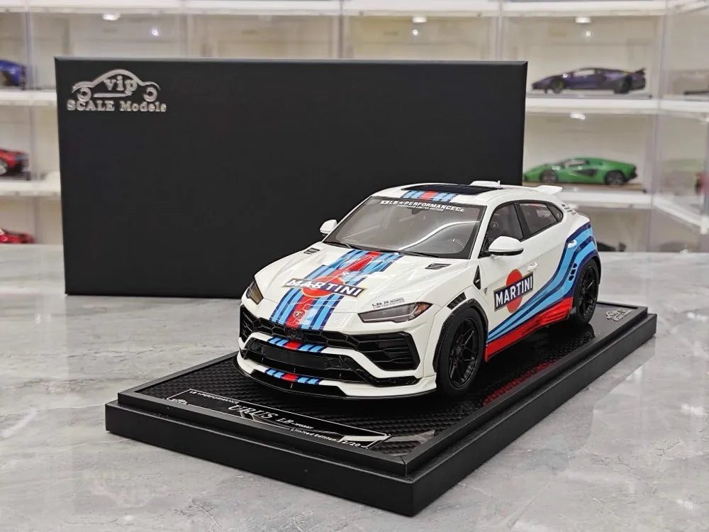 [VIP] 1:18 Lamborghini 2019 Urus Liberty Walk Martini Model Car Resin