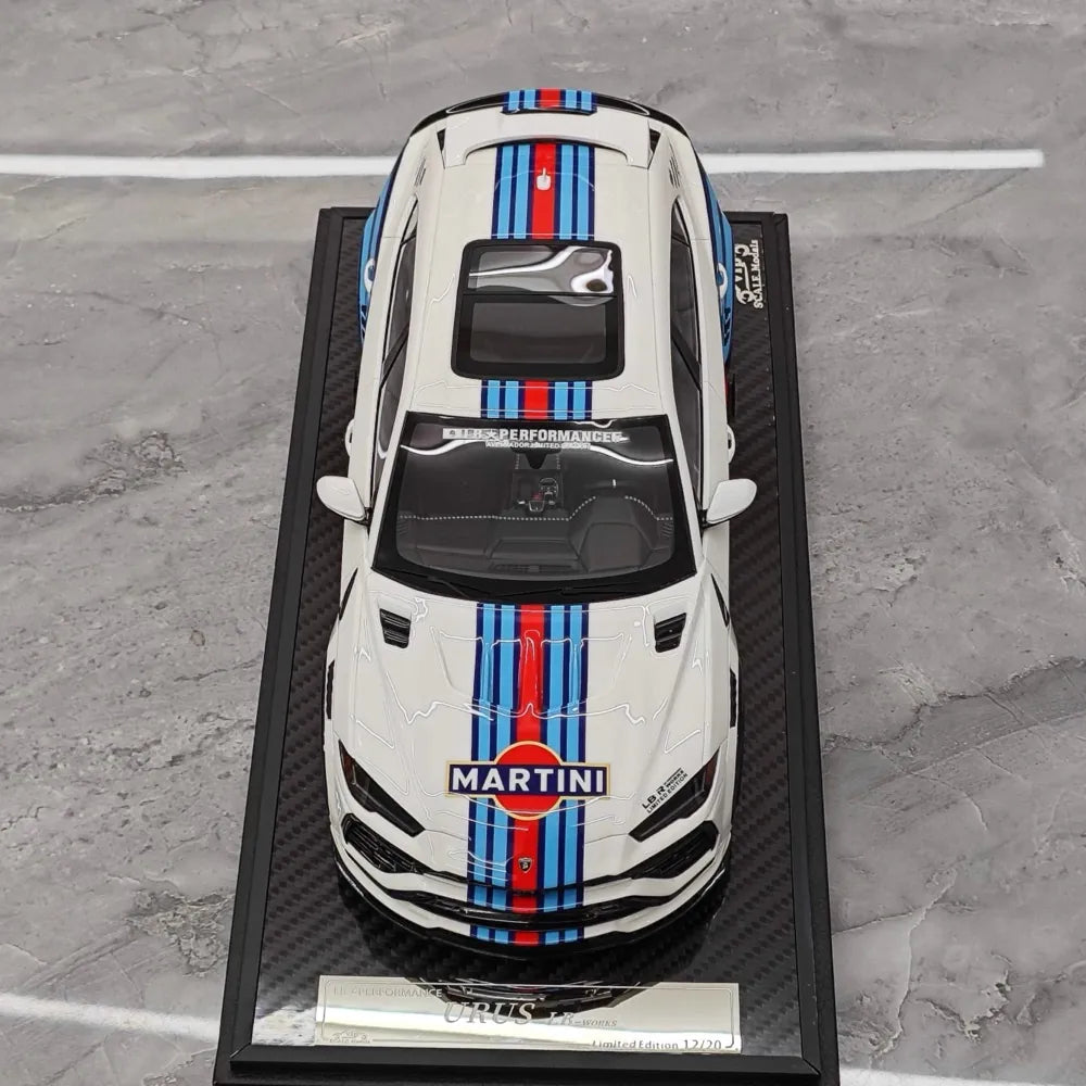 [VIP] 1:18 Lamborghini 2019 Urus Liberty Walk Martini Model Car Resin