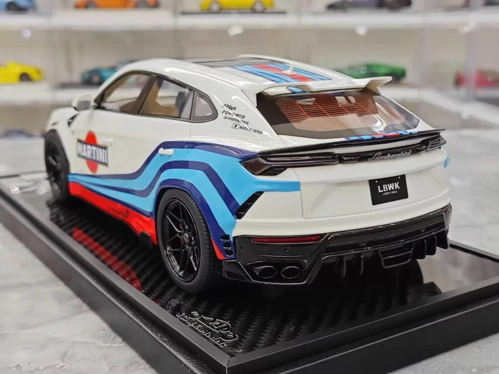 [VIP] 1:18 Lamborghini 2019 Urus Liberty Walk Martini Model Car Resin