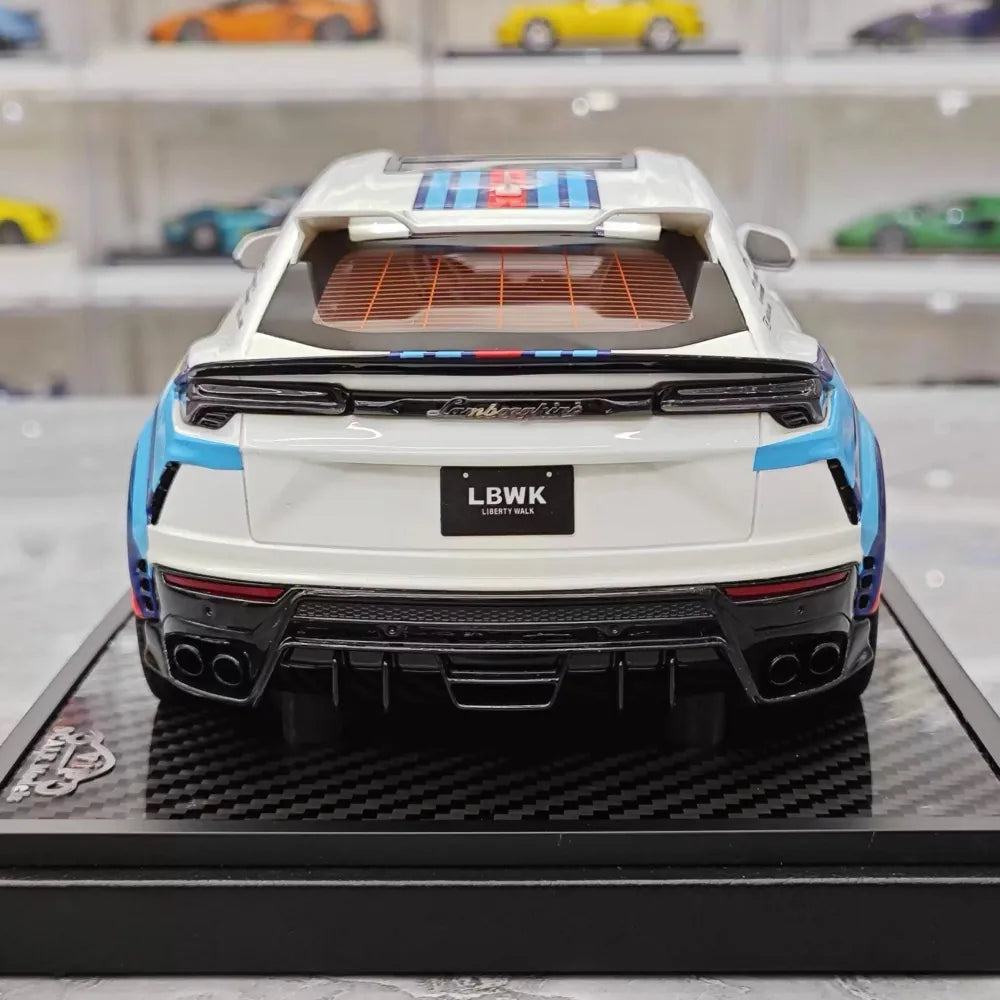 [VIP] 1:18 Lamborghini 2019 Urus Liberty Walk Martini Model Car Resin