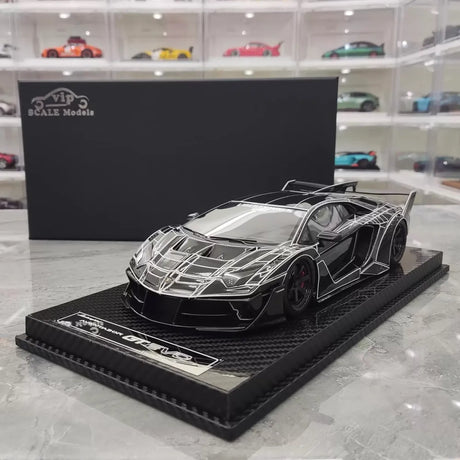 [VIP] 1:18 Lamborghini 2020 Aventador GT EVO Liberty Walk Black Model Car Resin