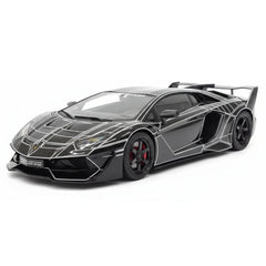 [VIP] 1:18 Lamborghini 2020 Aventador GT EVO Liberty Walk noir voiture miniature Resin