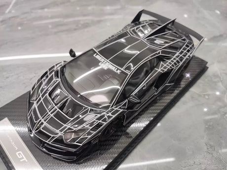 [VIP] 1:18 Lamborghini 2020 Aventador GT EVO Liberty Walk Black Model Car Resin