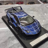 [VIP] 1:18 Lamborghini 2020 Aventador GT EVO Liberty Walk bleu voiture miniature Resin