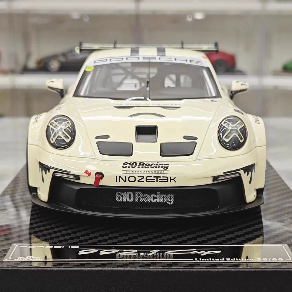 [VIP] 1:18 Porsche 2023 911 GT3 Cup 610 Racing x Inozetek Model Car Resin