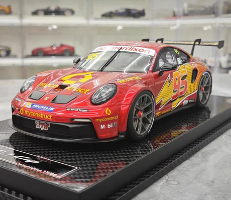 [VIP] 1:18 Porsche 2023 911 GT3 Cup #95 MyConstruct Racing Resin / Closed Body