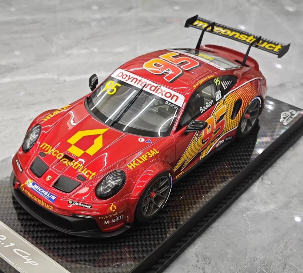 [VIP] 1:18 Porsche 2023 911 GT3 Cup #95 MyConstruct Racing Resin / Closed Body