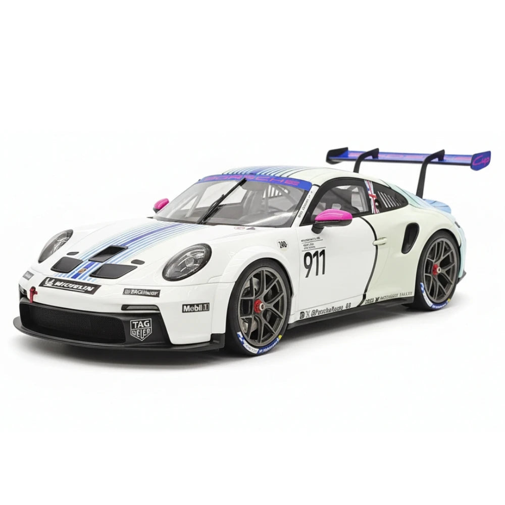 [VIP] 1:18 Porsche 2023 911 GT3 Cup Martini Heritage Concept Livery Model Car Resin