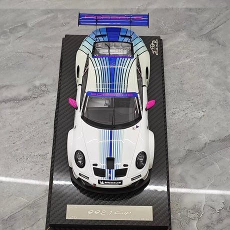 [VIP] 1:18 Porsche 2023 911 GT3 Cup Martini Heritage Concept Livery Model Car Resin