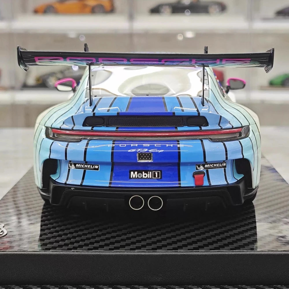 [VIP] 1:18 Porsche 2023 911 GT3 Cup Martini Heritage Concept Livery Model Car Resin