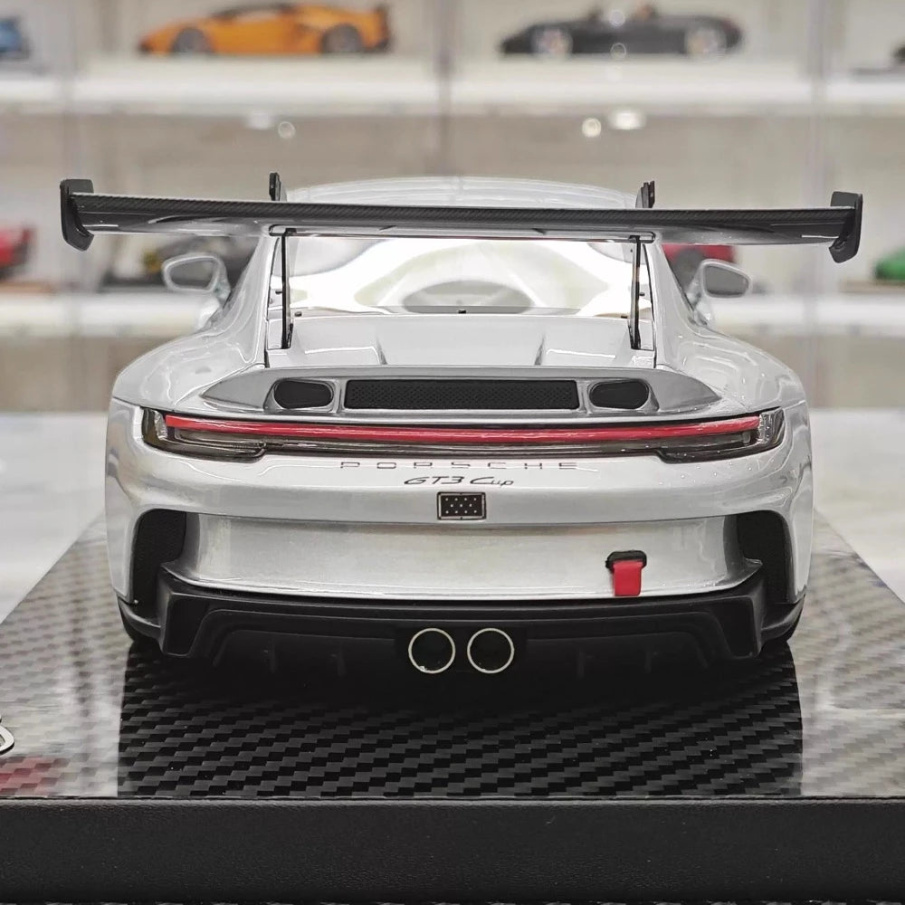 [VIP] 1:18 Porsche 2023 911 GT3 Cup Silver Model Car Resin