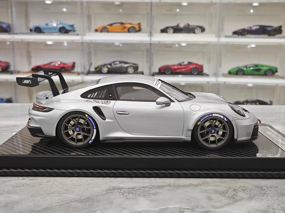 [VIP] 1:18 Porsche 2023 911 GT3 Cup Silver Model Car Resin