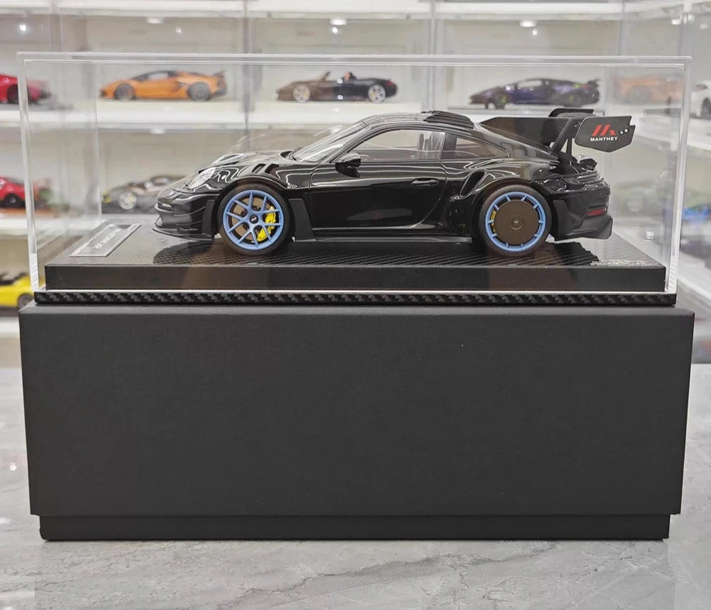 [VIP] 1:18 Porsche 2023 911 GT3 RS Manthey Racing Black Model Car Resin
