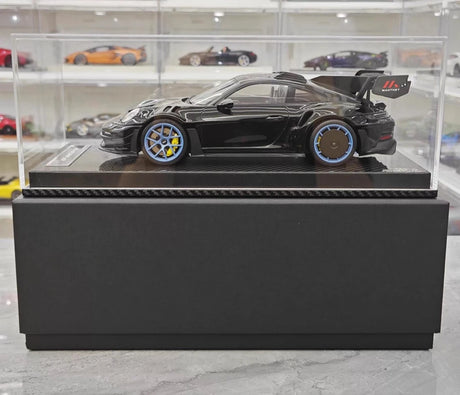 [VIP] 1:18 Porsche 2023 911 GT3 RS Manthey Racing Black Model Car Resin