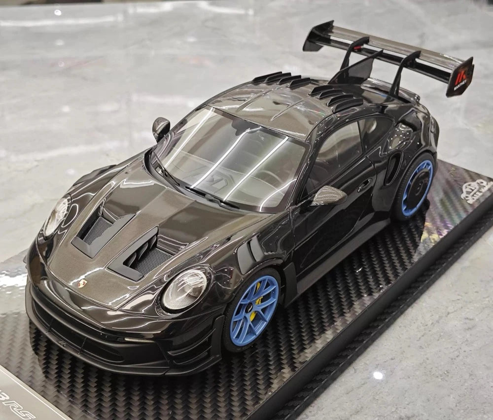 [VIP] 1:18 Porsche 2023 911 GT3 RS Manthey Racing Black Model Car Resin