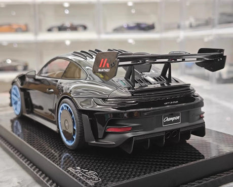 [VIP] 1:18 Porsche 2023 911 GT3 RS Manthey Racing Black Model Car Resin