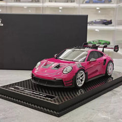 [VIP] 1:18 Porsche 2023 911 GT3 RS Manthey Racing Pink Model Car Resin