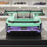 [VIP] 1:18 Porsche 2023 911 GT3 RS Manthey Racing Tiffany Blue Model Car Resin