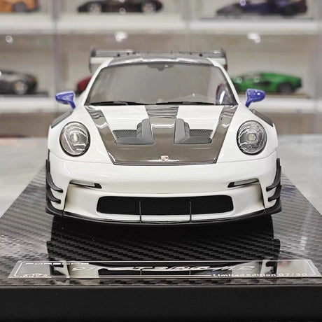 [VIP] 1:18 Porsche 2023 911 GT3 RS Manthey Racing White Model Car Resin