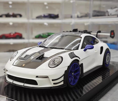[VIP] 1:18 Porsche 2023 911 GT3 RS Manthey Racing White Model Car Resin