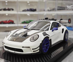 [VIP] 1:18 Porsche 2023 911 GT3 RS Manthey Racing White Model Car Resin