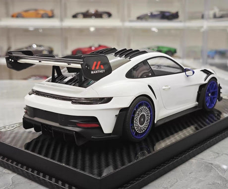 [VIP] 1:18 Porsche 2023 911 GT3 RS Manthey Racing White Model Car Resin