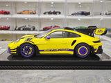[VIP] 1:18 Porsche 2023 911 GT3 RS Manthey Racing Yellow Model Car Resin
