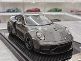 [VIP] 1:18 Porsche 2024 911 Turbo S Brabus Rocket 900R Deep Gray Model Car Resin