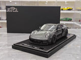 [VIP] 1:18 Porsche 2024 911 Turbo S Brabus Rocket 900R Deep Gray Model Car Resin