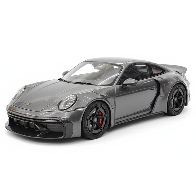 [VIP] 1:18 Porsche 2024 911 Turbo S Brabus Rocket 900R Deep Gray Model Car Resin
