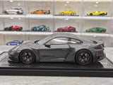 [VIP] 1:18 Porsche 2024 911 Turbo S Brabus Rocket 900R Deep Gray Model Car Resin